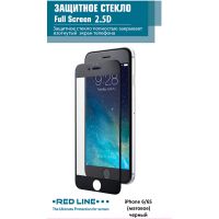 Защитное стекло для iPhone Red Line для 6/6s матовое, черный